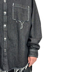ZERO BLACK WASH OVER SHIRT
