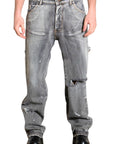 DARK GREY WASHED BAGGY