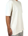T-SHIRT MICRO LOGO AMISH CREAM