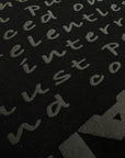 OVERCOME PRINT BLACK HOODIE