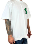 WHITE TEE DC HEART SPONGE