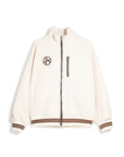 EMBLEM FLEECE JACKET CREAM