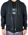 ARCHIVES 1983 HOODED ZIP BLACK