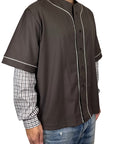 BROWN BASEBALL JERSEY SHIRT