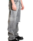 DARK GREY WASHED BAGGY