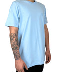 LIGHT BLUE LOGO BKCS TEE