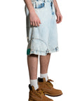 REVERSE LIGHT WASHED JORTS