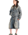 MINERAL WASH DENIM JACKET