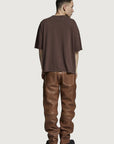 COSTA OVERSIZED T-SHIRT GALLERIA CORSIVO BROWN