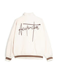 EMBLEM FLEECE JACKET CREAM