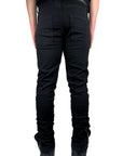 BLACK BIKER JEANS ZIPPERED