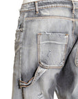 DARK GREY WASHED BAGGY