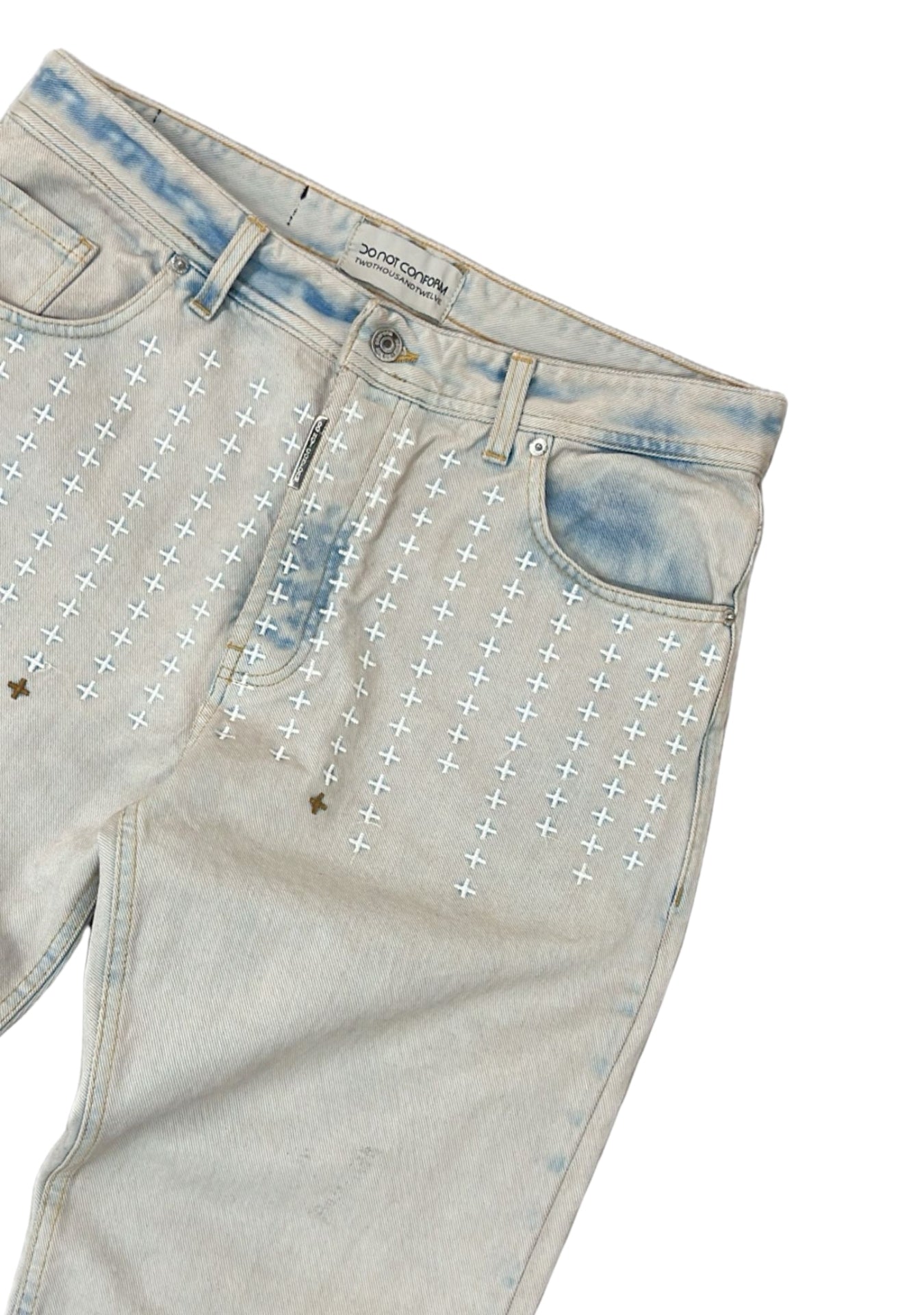 CHAMOMILE BAGGY CROSS EMBROIDERY