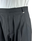 BLACK PANTS DOUBLE PINCES