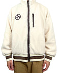 EMBLEM FLEECE JACKET CREAM