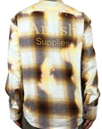 WORK SHIRT CHECK SHIRT BROWN-BRICK