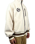 EMBLEM FLEECE JACKET CREAM