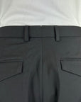 BLACK PANTS DOUBLE PINCES