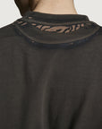 COSTA OVERSIZED T-SHIRT ALL OVER BROWN