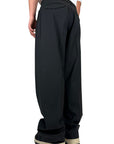BLACK PANTS DOUBLE PINCES