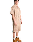 PATCH POCKET BEIGE SHIRT