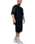 BLACK CONTRAST SHORTS