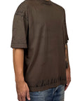 COSTA OVERSIZED T-SHIRT ALL OVER BROWN