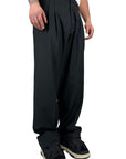 BLACK PANTS DOUBLE PINCES