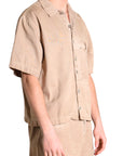 PATCH POCKET BEIGE SHIRT