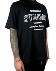 STUDIO DNC PRINT BLACK TEE