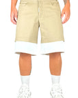 DOUBLE LAYER BEIGE SHORTS
