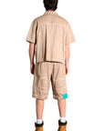 PATCH POCKET BEIGE SHIRT