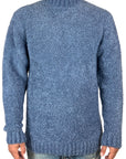 BLUE WOOL SWEATER