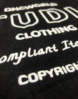STUDIO DNC PRINT BLACK ZIP SWEATSHIRT