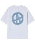 DENIM LOGO T-SHIRT LIGHT GREY