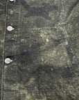 GREEN CAMOUFLAGE DENIM SHIRT
