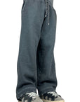 DARK GREY WASHED PANTS