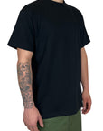 BLACK EMBROID T-SHIRT