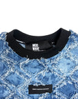 HALF DENIM CREWNECK
