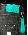 LINES PLATED BAGGY