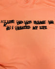 APRICOT EMBROIDERY TEE MYLIFE