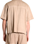 PATCH POCKET BEIGE SHIRT