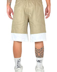 DOUBLE LAYER BEIGE SHORTS