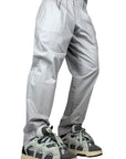 GRAY WIDE BOTTOM TROUSERS