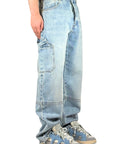 LIGHT WASH CARGO BAGGY