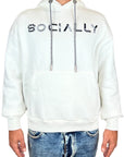 SOCIALLY WHITE HOODIE