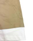 DOUBLE LAYER BEIGE SHORTS