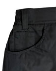 BLACK NYLON PENCE PANTS