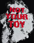 NOT YOUR TOY SPRAY SLEEVE BLACK TEE