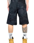 SHORTS BLACK DIRTY PIXEL CAMO